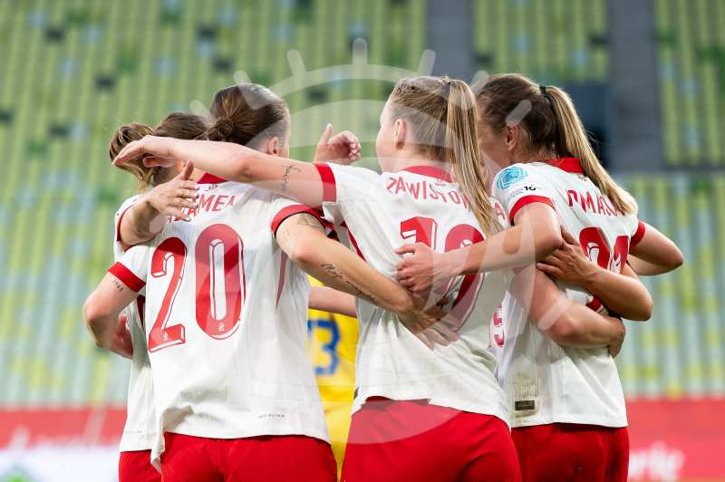 Piłka Nożna: Liga Narodow Kobiet. Polska - Rumunia. - Agencja Fotograficzna